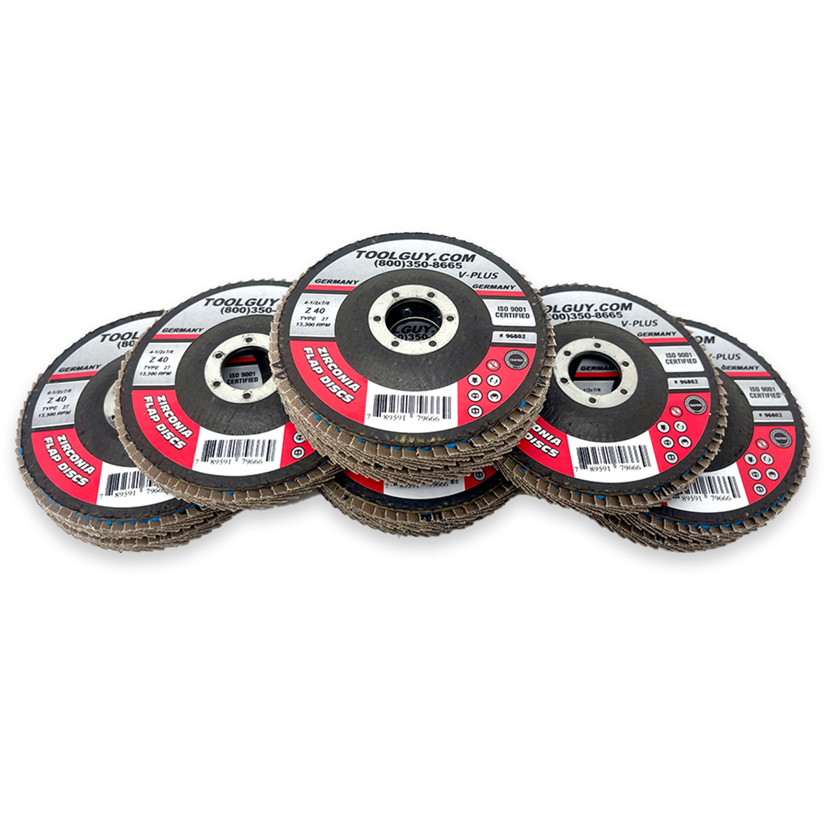 Premium Flap Disc – 4-1/2″ High Density | 10-Pack