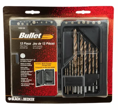 BLACK & DECKER BULLET 13PC DRILL BIT SET. USA MADE! (RARE CLOSEOUT) - Image 2