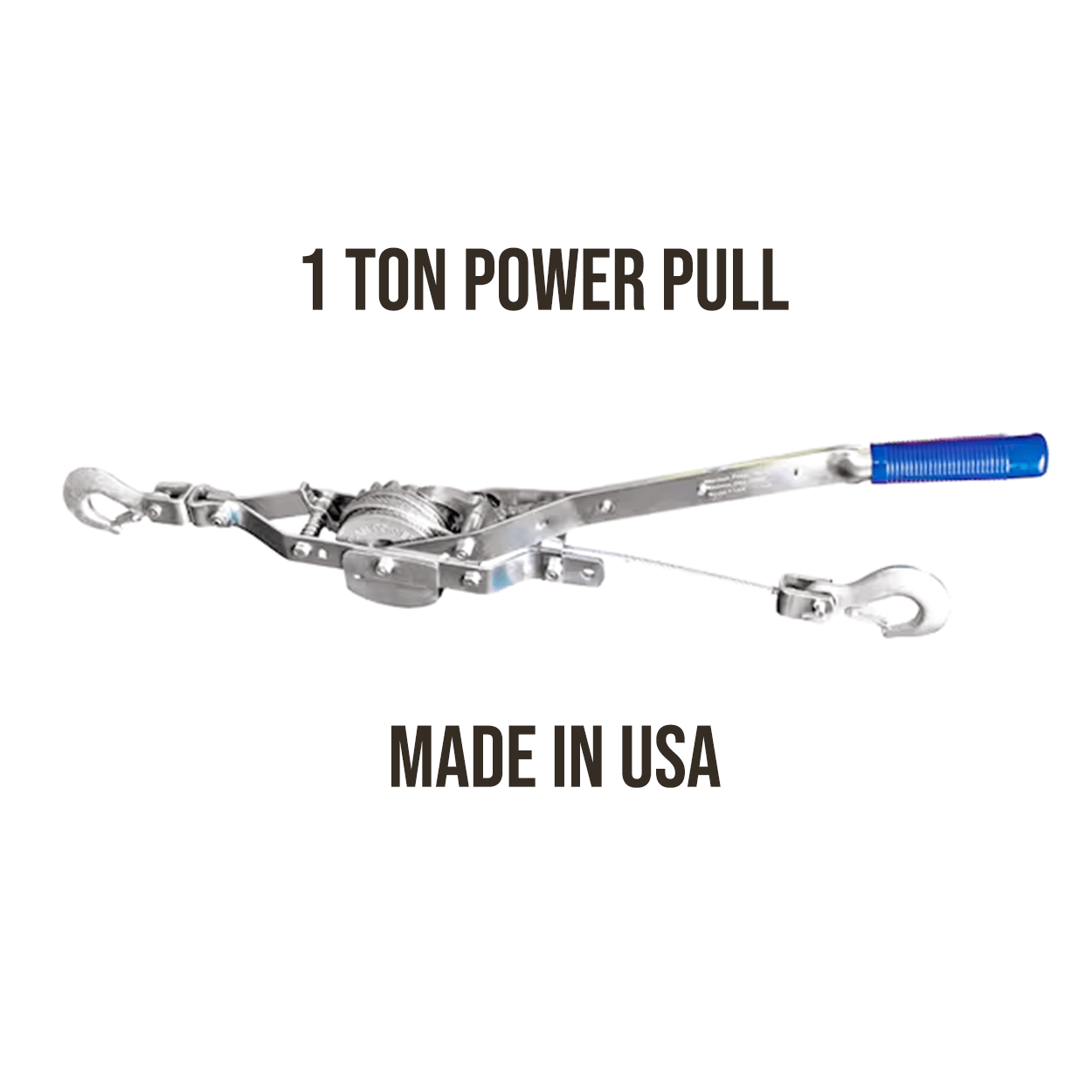 POWER PULL1 ton on white background with writing