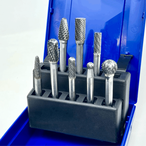 8pc. Double Cut Carbide Rotary Burr Set