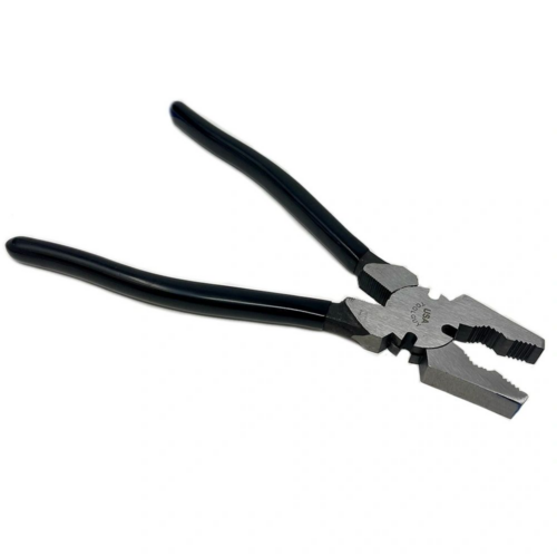 10" Ergonomic Crescent Style Fence Pliers - Heavy Duty - Image 2