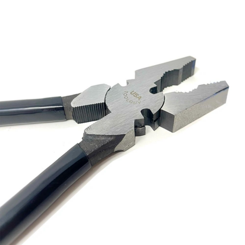 10" Ergonomic Crescent Style Fence Pliers - Heavy Duty - Image 3