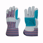 Green Jointed Double Palm Work Gloves