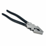 Square button nose fence pliers