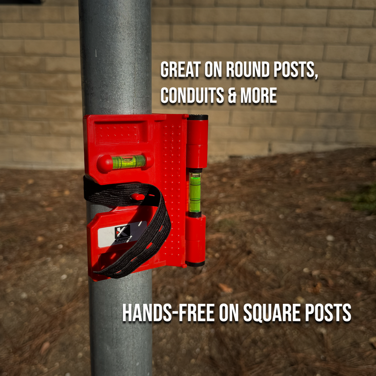 Folding Post Level – 340 Series with Magnets & Strap for Versatile Mounting
