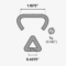 TG1 D-Ring Hog Ring 9 Ga Aluminum (2500)