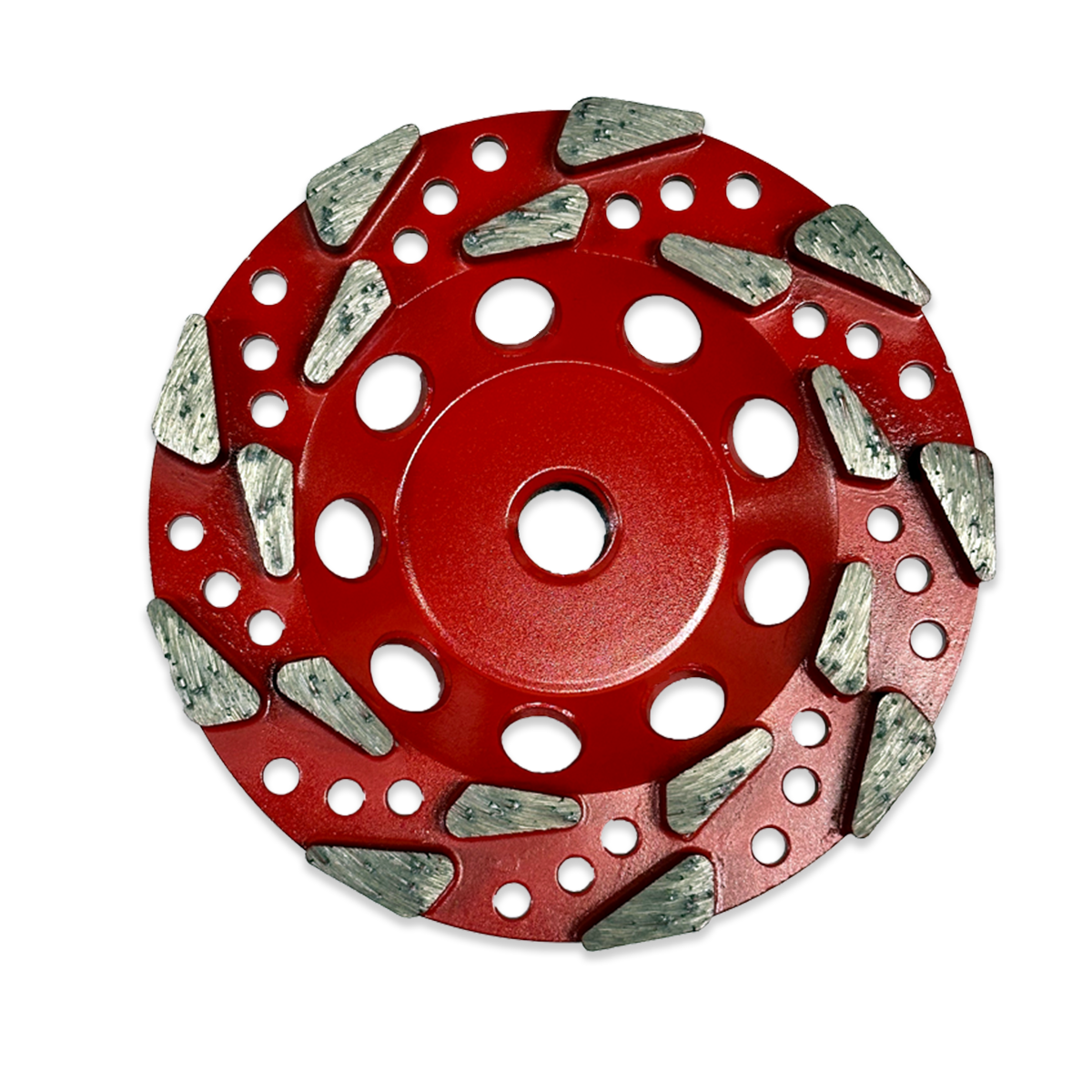 TriFang Scalene Segment Cup Wheel – Grit 20, Red Turbo Series