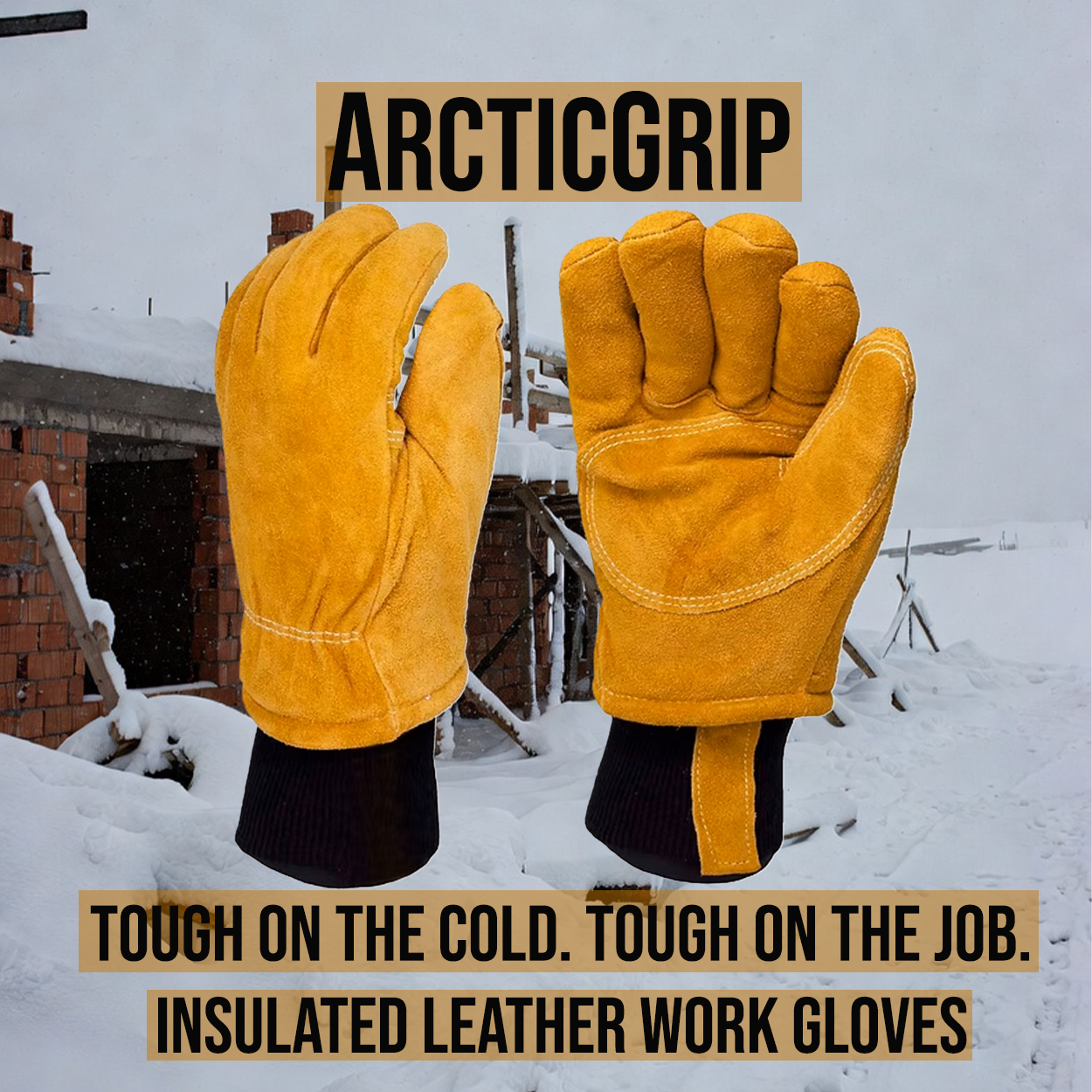 ArcticGripLeather Work gloves