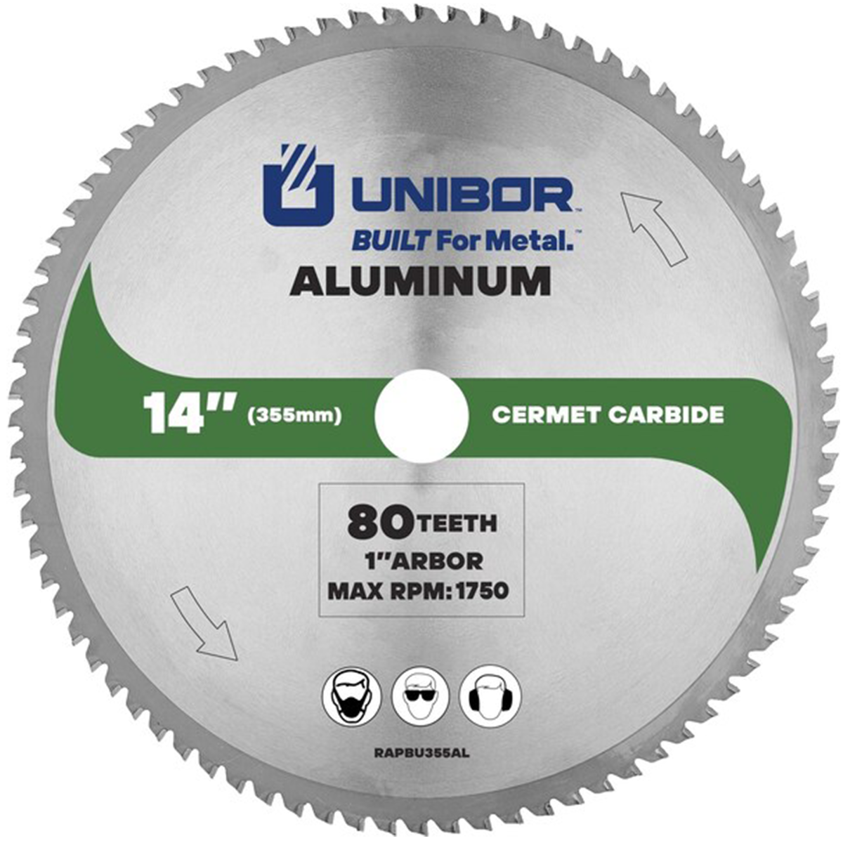 14″ Aluminum Cutting Cermet Saw Blade – 80 Tooth