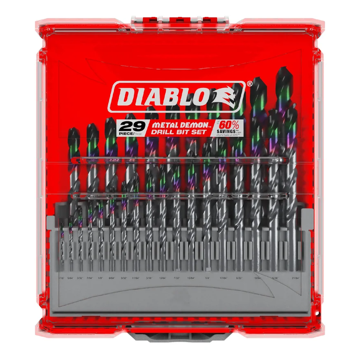 Diablo Metal Demon™ 29-Piece Drill Bit Set for Mild Steel, Hardened Steel & Stainless Steel